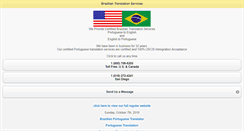 Desktop Screenshot of braziliantranslationservices.mobi